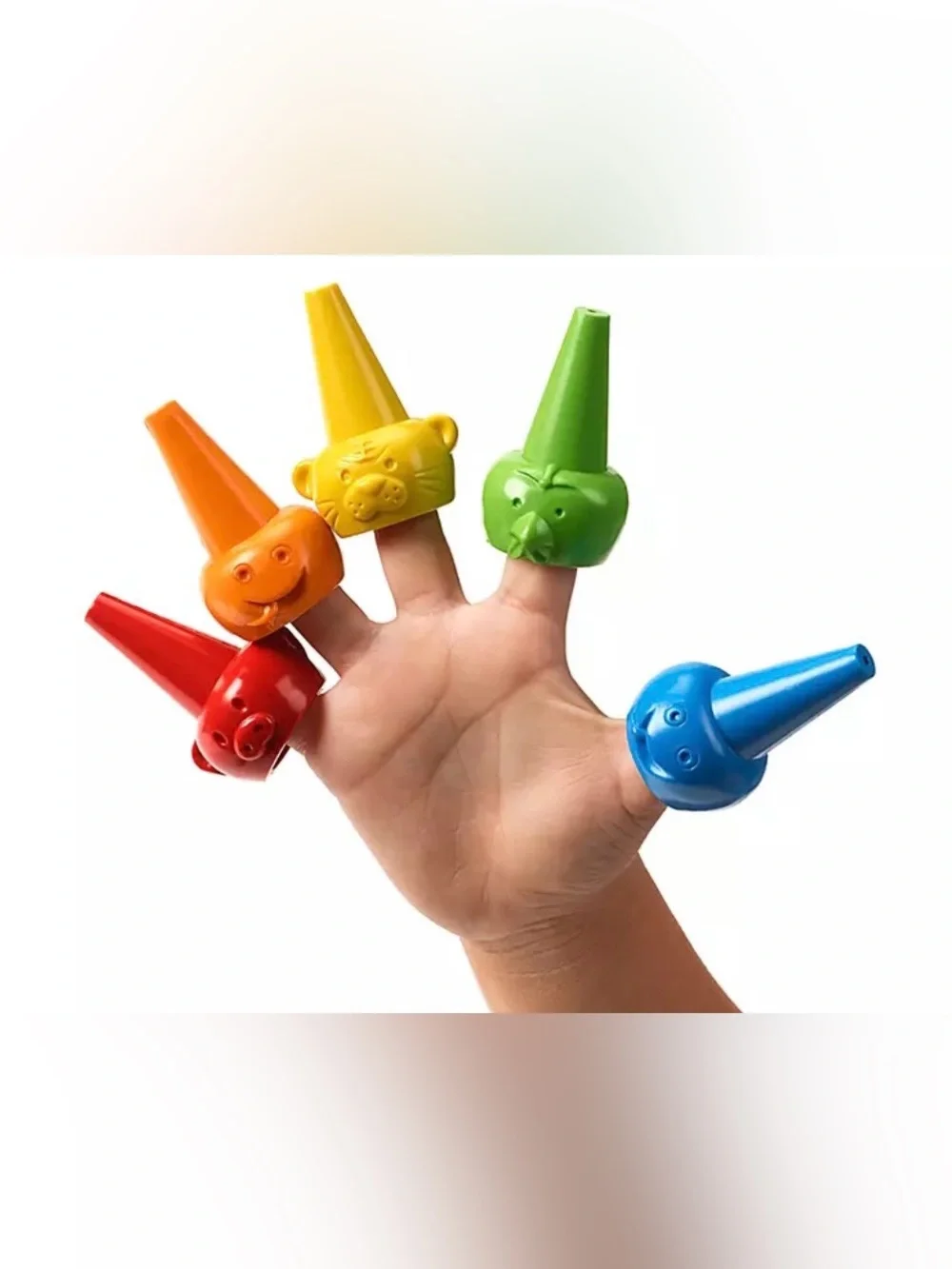 Lakeshore Animal Finger Crayons - 24 Bright Colors for Kids